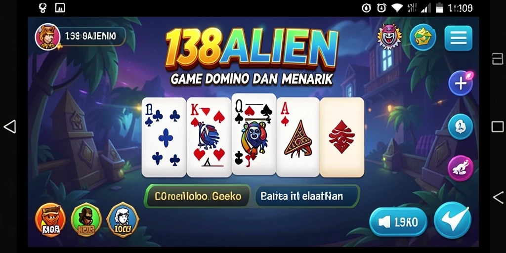 Tampilan gameplay seru di 138ALIEN dengan Domino klasik.
