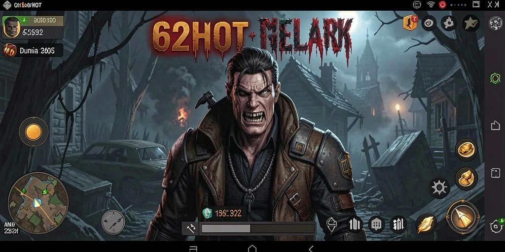 Tangkapan layar gameplay 62HOT dengan suasana Horror yang menegangkan.