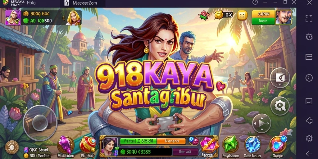 Gameplay 918KAYA yang mengasyikkan dan menyenangkan.