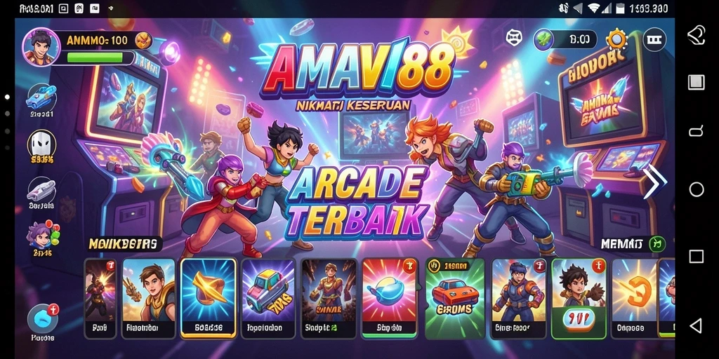 Tampilan gameplay seru AMAVI88 dengan level yang menantang.