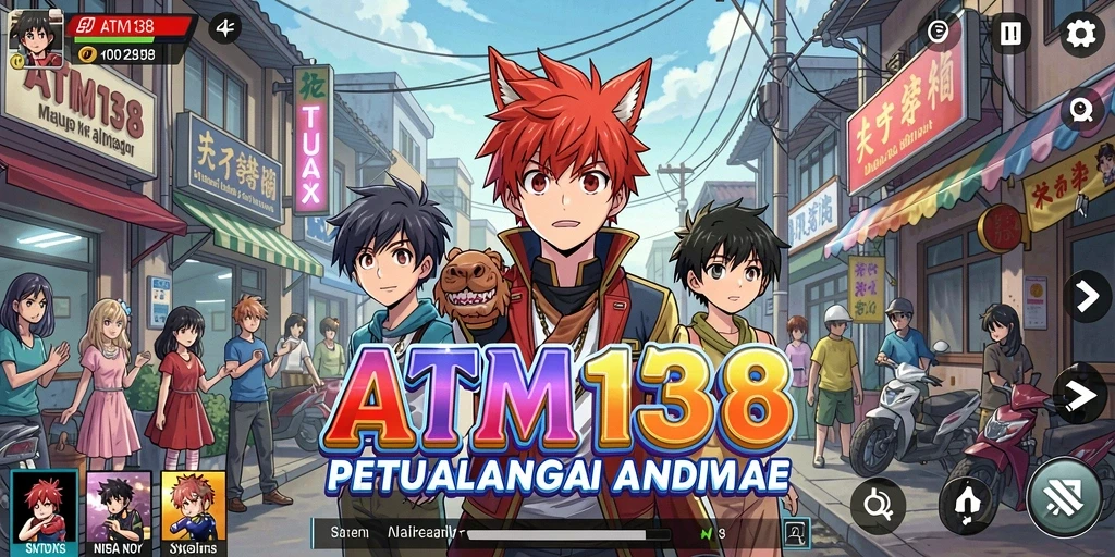 Screenshot dari gameplay <strong>ATM138</strong> yang menunjukkan aksi karakter Anime.