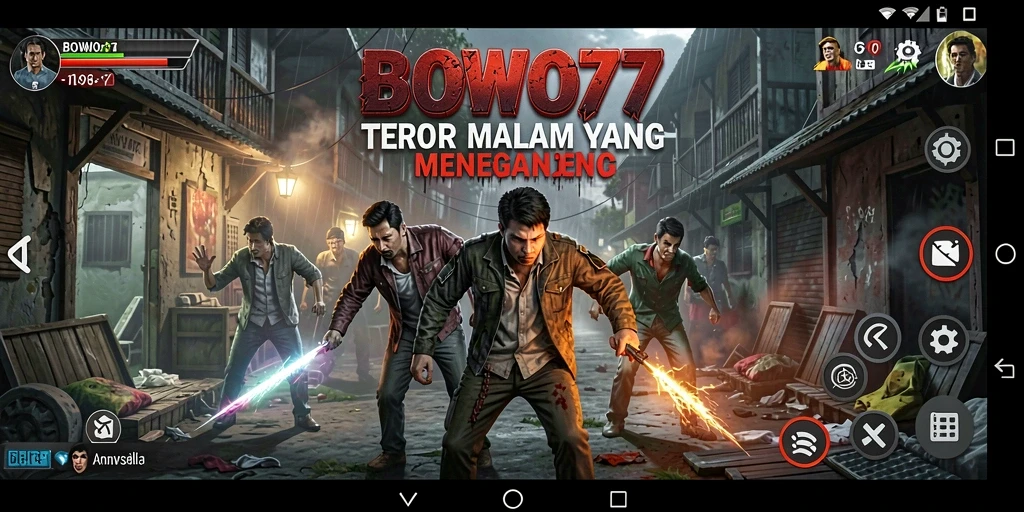 Screenshot menampilkan momen mencekam di dalam game BOWO77.