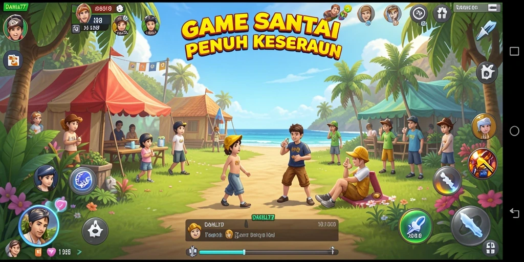 Tampilan seru gameplay DAHLIA77 yang penuh warna dan tantangan.