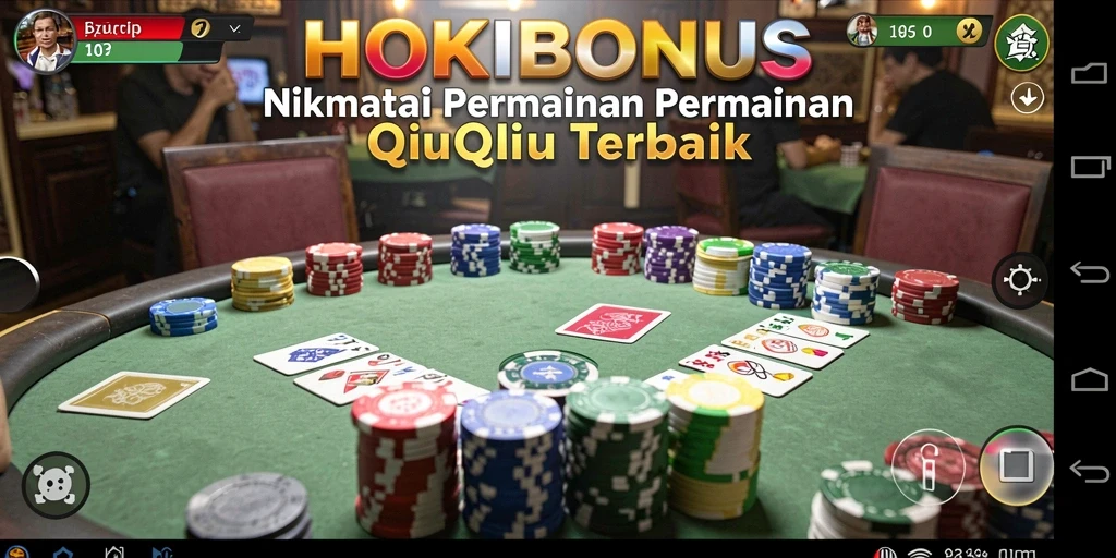 Screenshot gameplay HOKIBONUS yang menampilkan suasana QiuQiu.