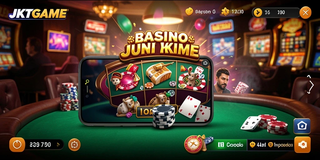 Screenshot menunjukkan momen seru di permainan Kasino JKTGAME.
