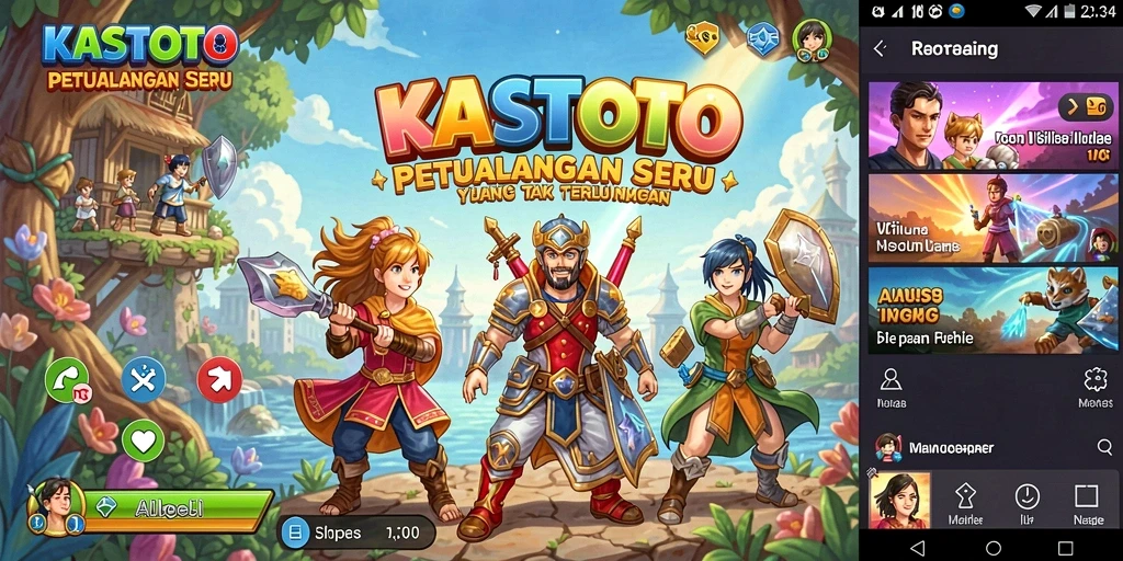 Screenshot gameplay KASTOTO yang menampilkan momen petualangan seru.