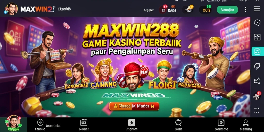 Tampilan menarik dari gameplay Kasino di MAXWIN288.