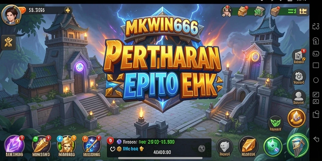 Gameplay seru MKWIN666 dengan menara pertahanan yang epik.