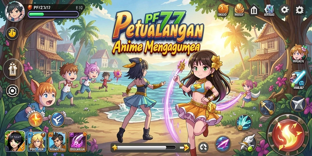 Tampilan menarik dari gameplay PF777 dengan karakter Anime yang mengagumkan.