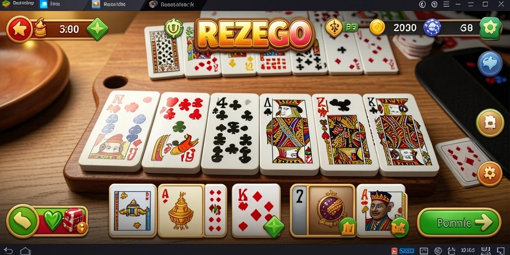Tampilan gameplay REZEGO yang menarik dan mudah dipahami.