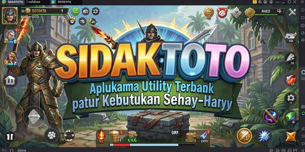 Tampilan antarmuka aplikasi SIDAKTOTO yang modern dan user-friendly.