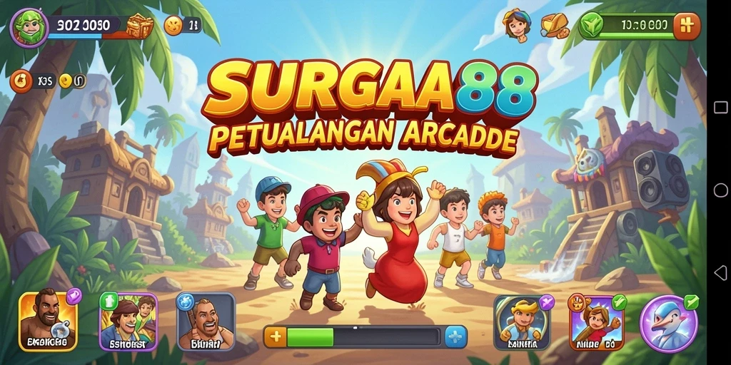 Tangkapan layar utama SURGA88 menampilkan aksi gameplay Arcade yang seru.