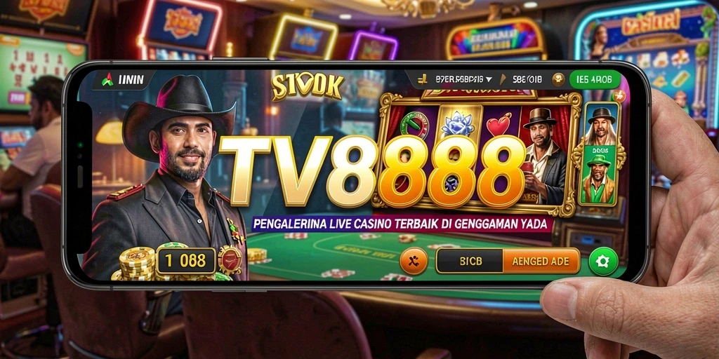 Tampilan antarmuka dan gameplay Live Casino yang mengasyikkan dari TV888.