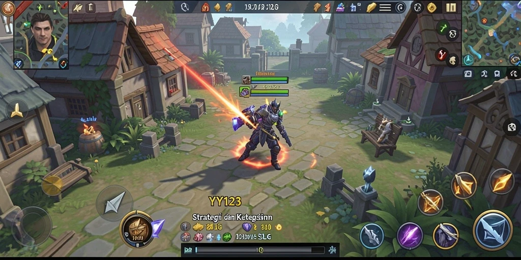 Tangkapan layar gameplay YY123 dengan aksi strategis yang mendebarkan.